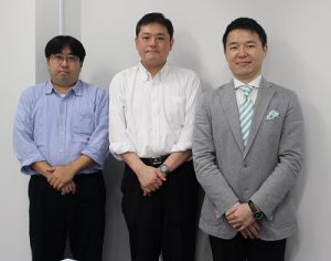 左から:江原 健介 様、薗部 紀樹 様、三石 祐輔(インターファクトリー)
